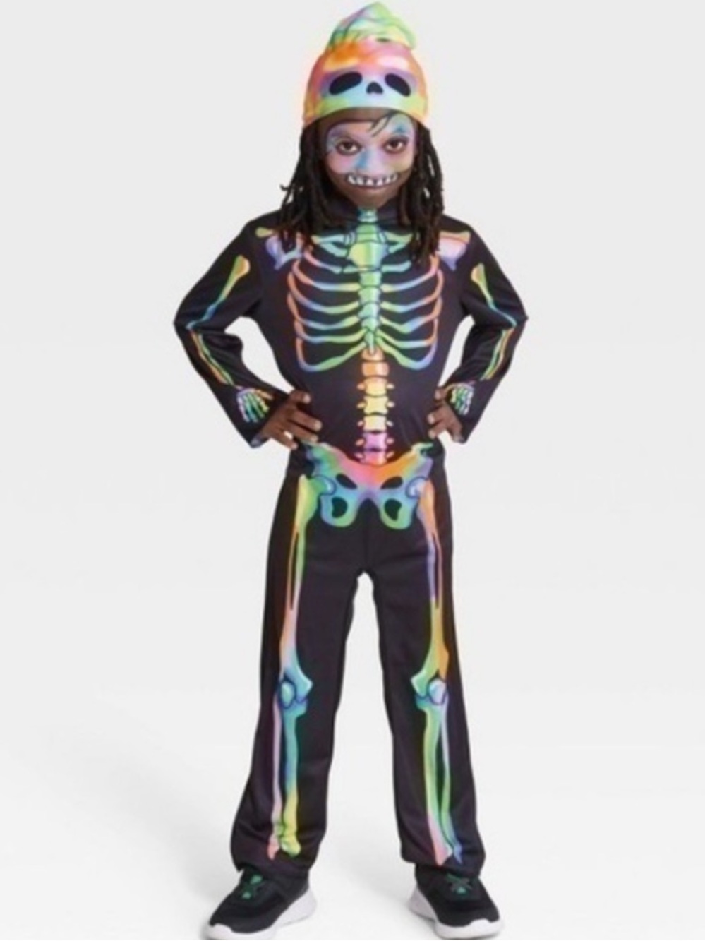 Hyde and Eek Color Melt Skeleton Glows under blacklight Halloween costume